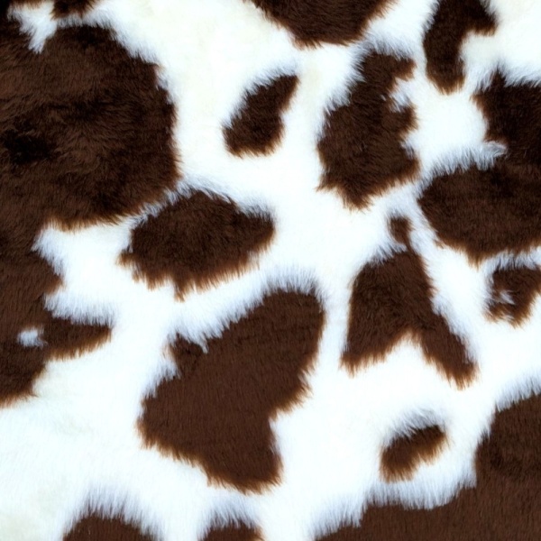 Novelty Fur Brown Cow Fur